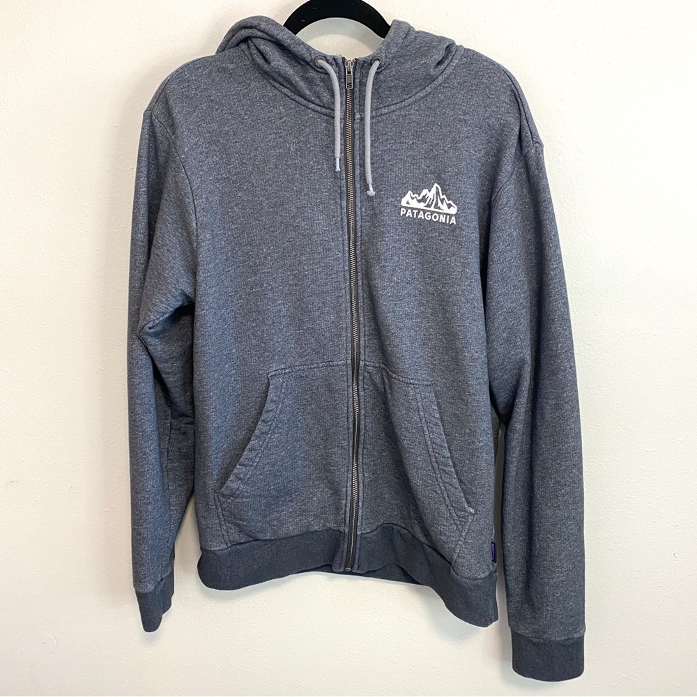 Patagonia Men's Fitz Roy Scope French Terry Full-Zip Hoody Grey Size M